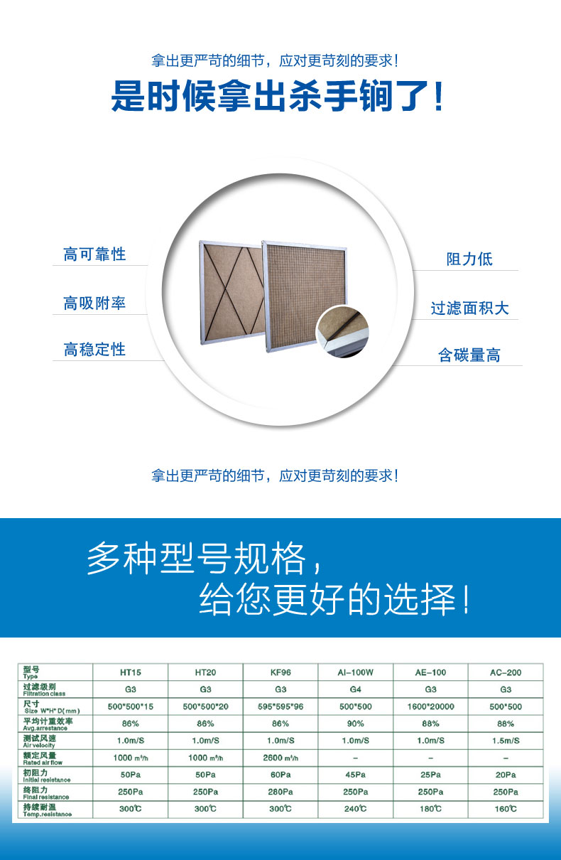 高效过滤器的特点